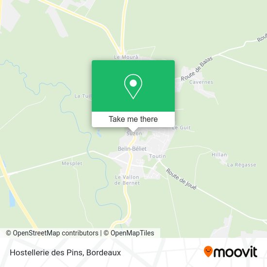 Hostellerie des Pins map