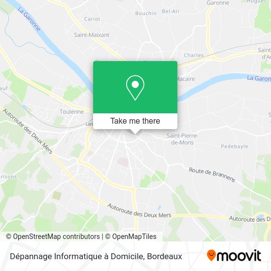 Dépannage Informatique à Domicile map