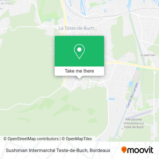 Sushiman Intermarché Teste-de-Buch map