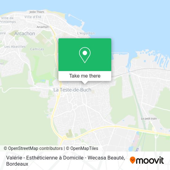 Valérie - Esthéticienne à Domicile - Wecasa Beauté map