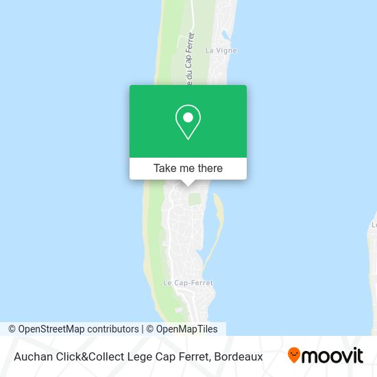 Auchan Click&Collect Lege Cap Ferret map
