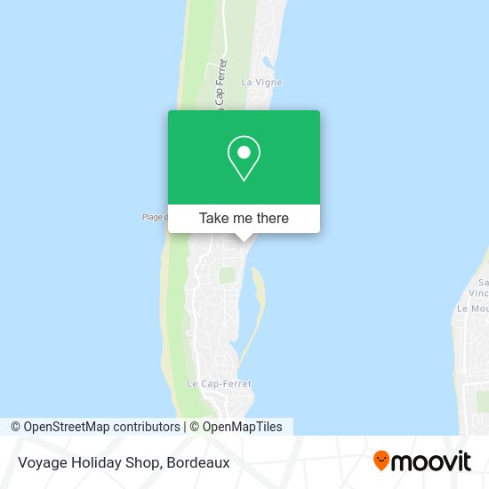 Voyage Holiday Shop map