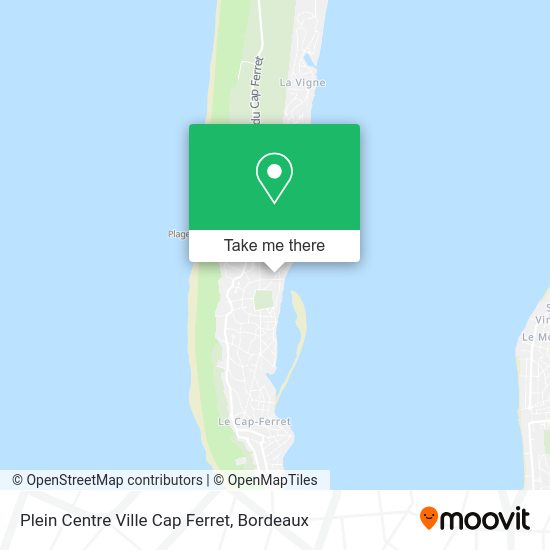 Plein Centre Ville Cap Ferret map