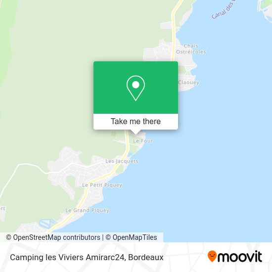 Camping les Viviers Amirarc24 map