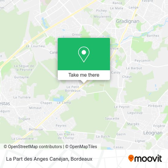 La Part des Anges Canéjan map