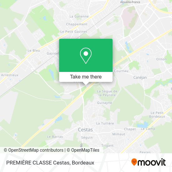 PREMIÈRE CLASSE Cestas map