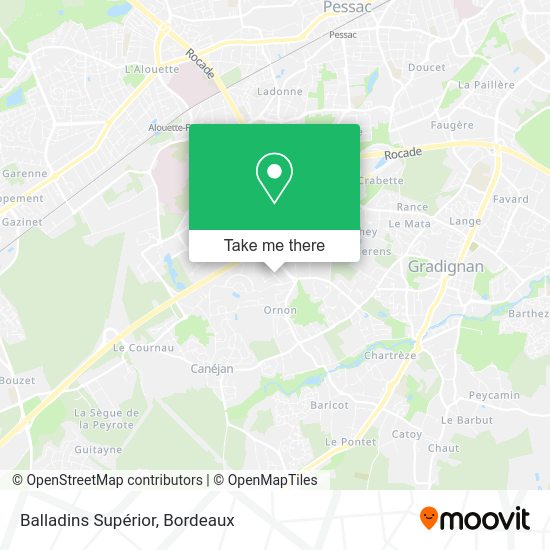 Balladins Supérior map