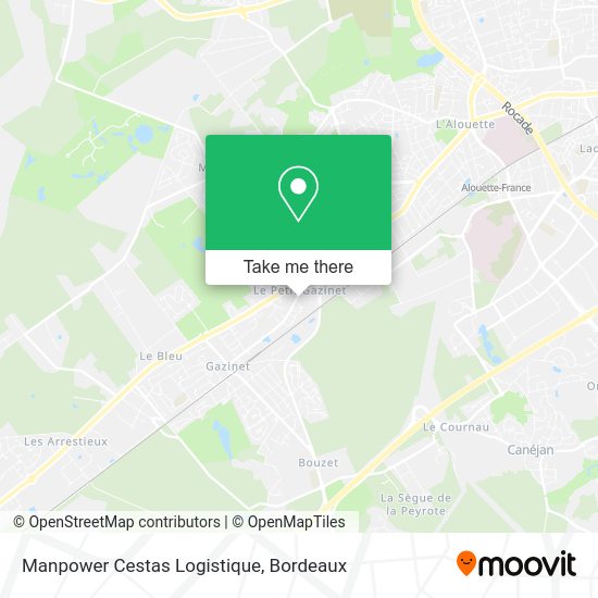 Manpower Cestas Logistique map