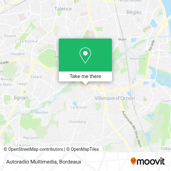 Autoradio Multimedia map