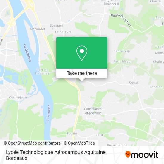Lycée Technologique Aérocampus Aquitaine map