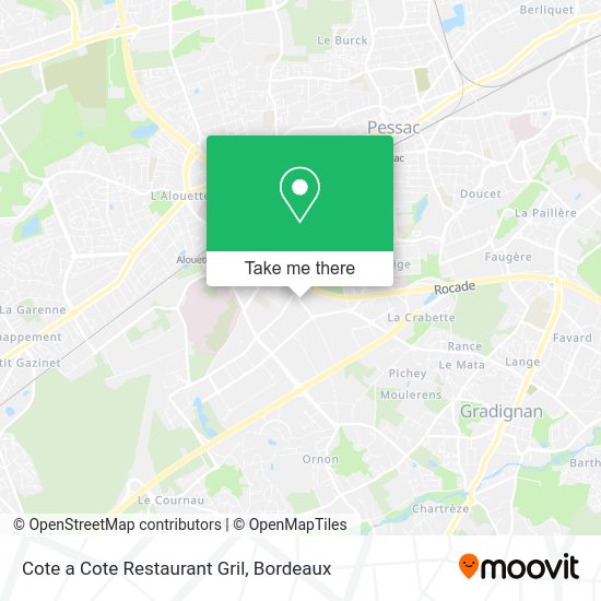 Cote a Cote Restaurant Gril map