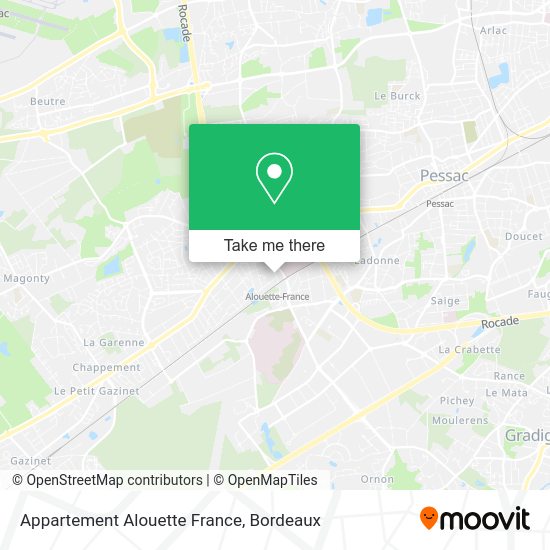 Appartement Alouette France map