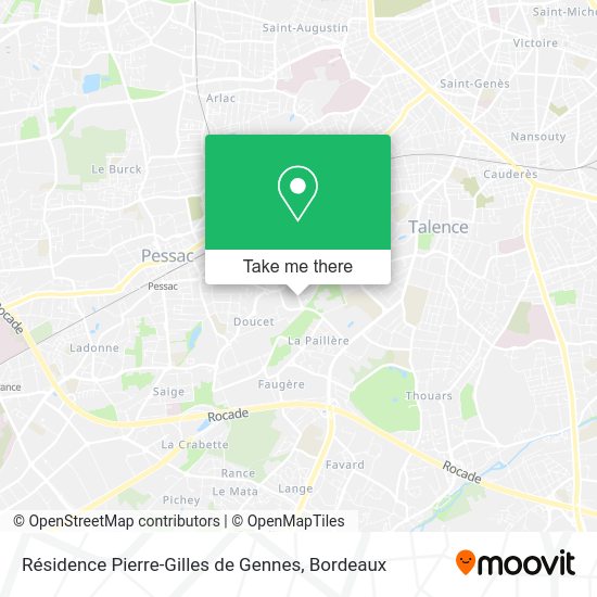 Résidence Pierre-Gilles de Gennes map