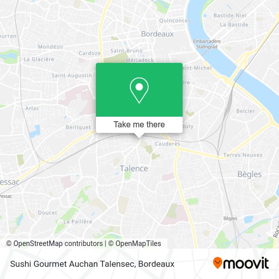 Sushi Gourmet Auchan Talensec map