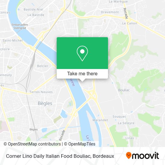 Corner Lino Daily Italian Food Bouliac map