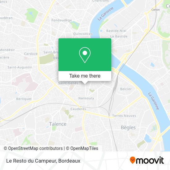 Le Resto du Campeur map