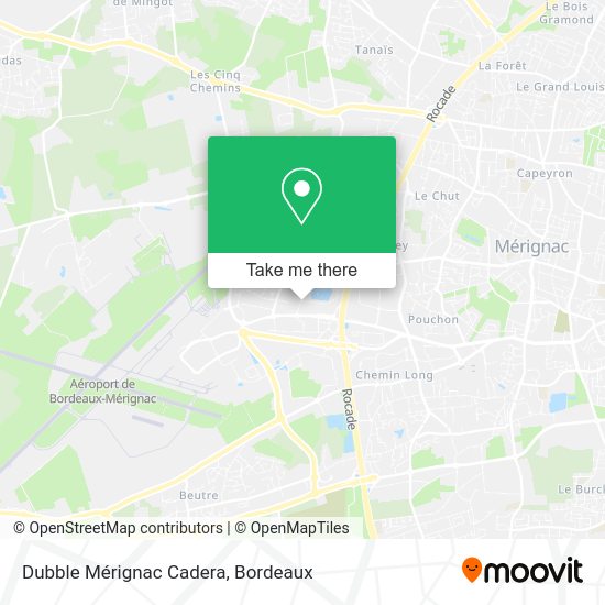 Dubble Mérignac Cadera map