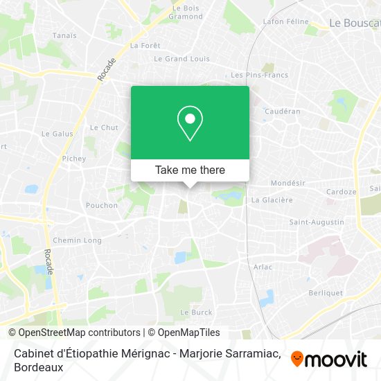 Cabinet d'Étiopathie Mérignac - Marjorie Sarramiac map