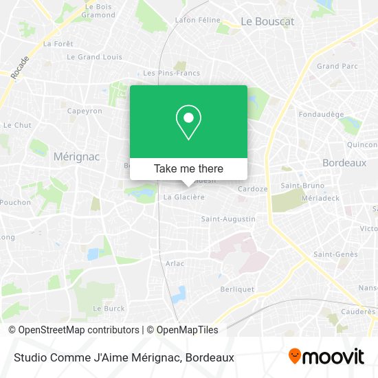 Studio Comme J'Aime Mérignac map