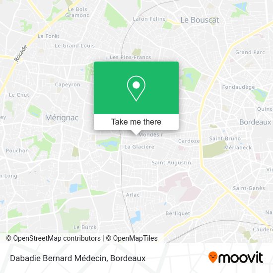 Dabadie Bernard Médecin map