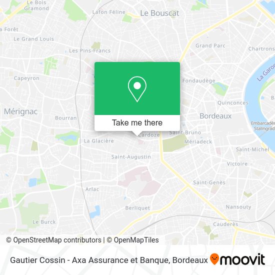 Gautier Cossin - Axa Assurance et Banque map