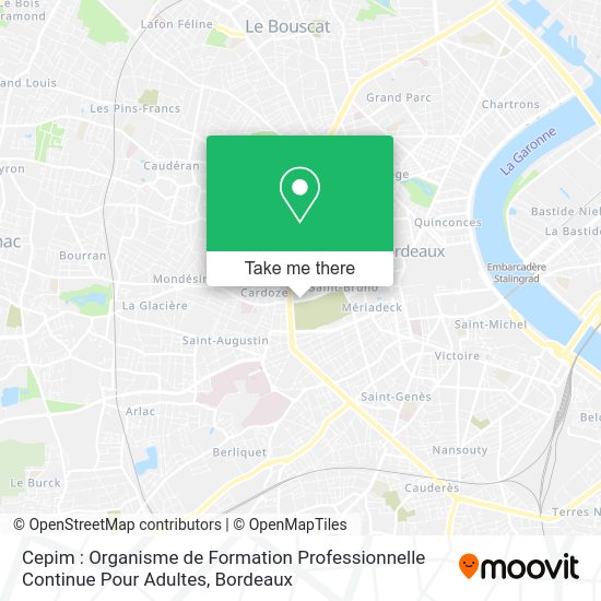 Cepim : Organisme de Formation Professionnelle Continue Pour Adultes map