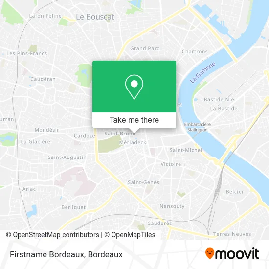 Firstname Bordeaux map