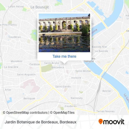 Jardin Botanique de Bordeaux map