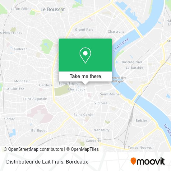 Distributeur de Lait Frais map