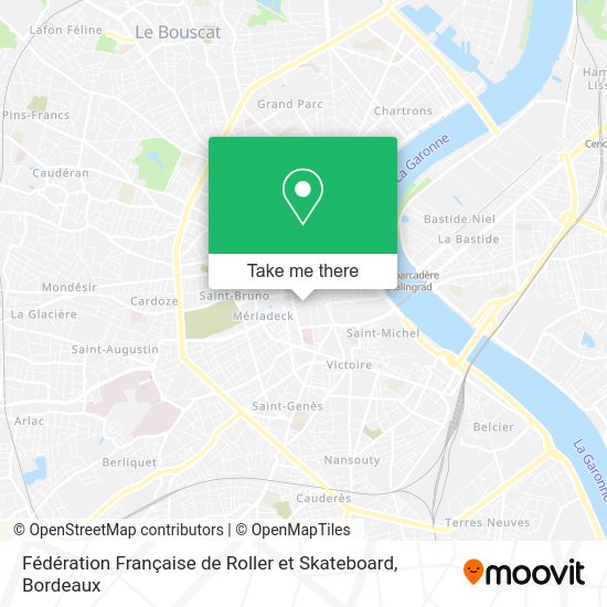 Fédération Française de Roller et Skateboard map