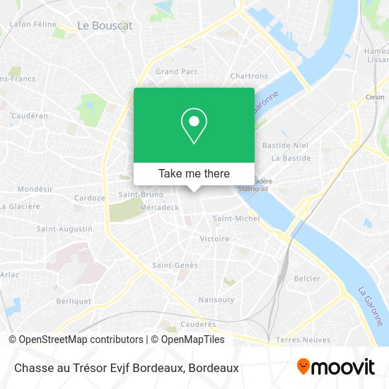 Chasse au Trésor Evjf Bordeaux map