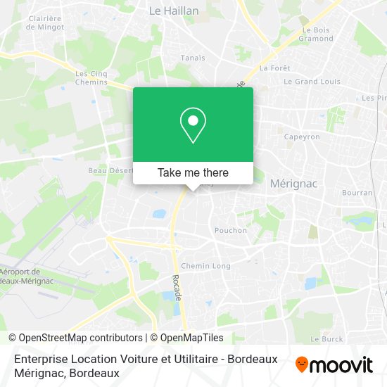 Enterprise Location Voiture et Utilitaire - Bordeaux Mérignac map