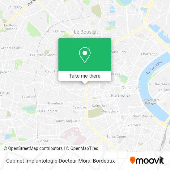Cabinet Implantologie Docteur Mora map