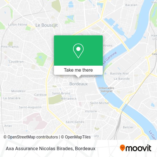 Axa Assurance Nicolas Birades map