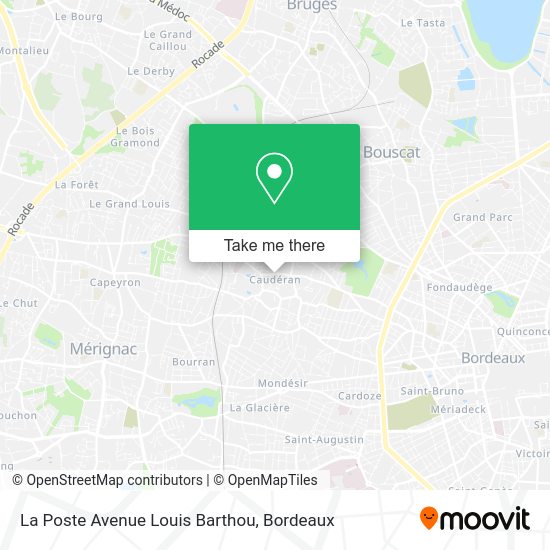La Poste Avenue Louis Barthou map