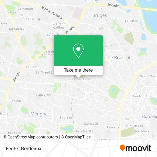 FedEx map