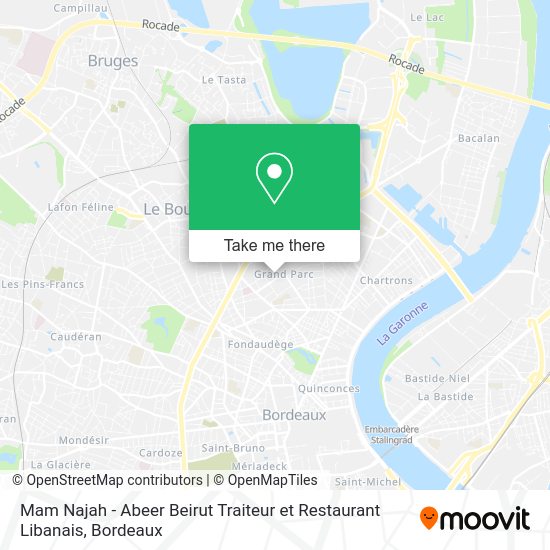 Mam Najah - Abeer Beirut Traiteur et Restaurant Libanais map