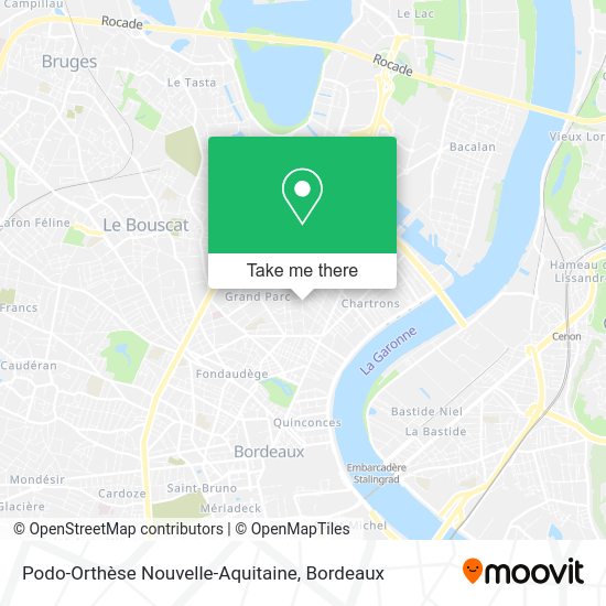 Podo-Orthèse Nouvelle-Aquitaine map