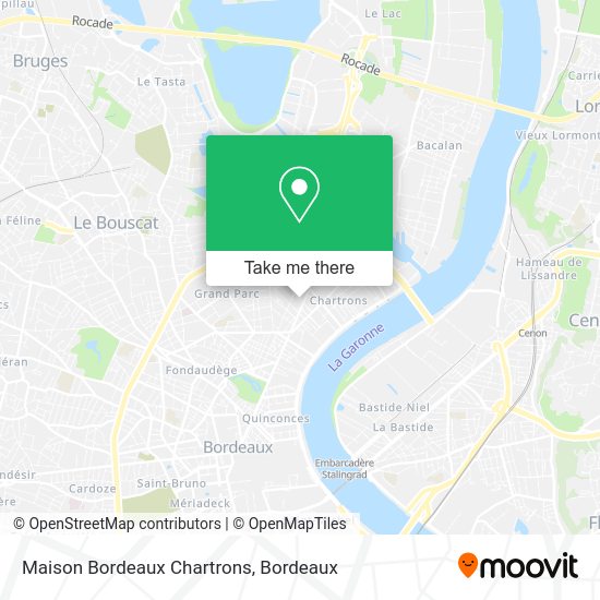 Maison Bordeaux Chartrons map