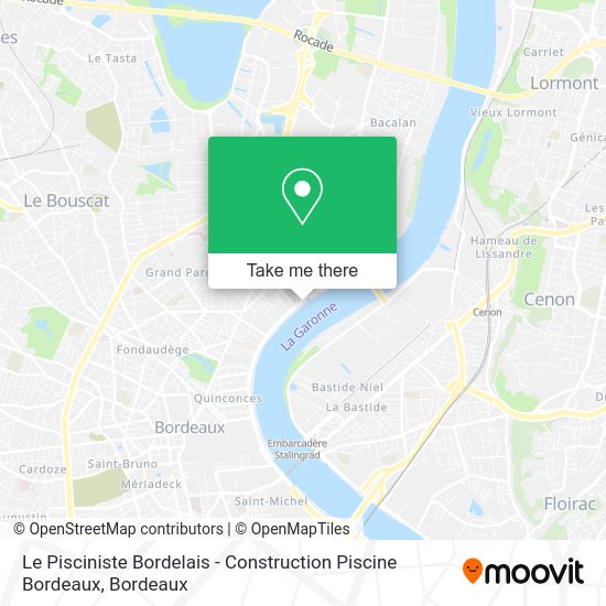 Le Pisciniste Bordelais - Construction Piscine Bordeaux map