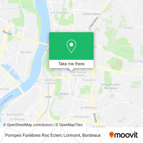 Pompes Funèbres Roc Eclerc Lormont map