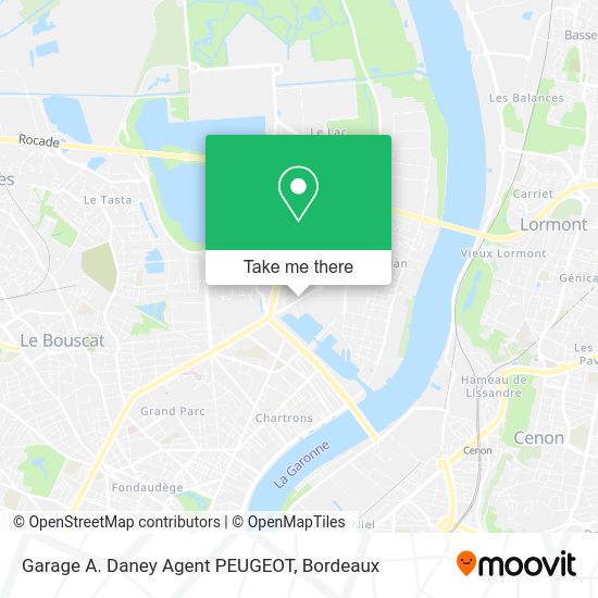 Garage A. Daney Agent PEUGEOT map