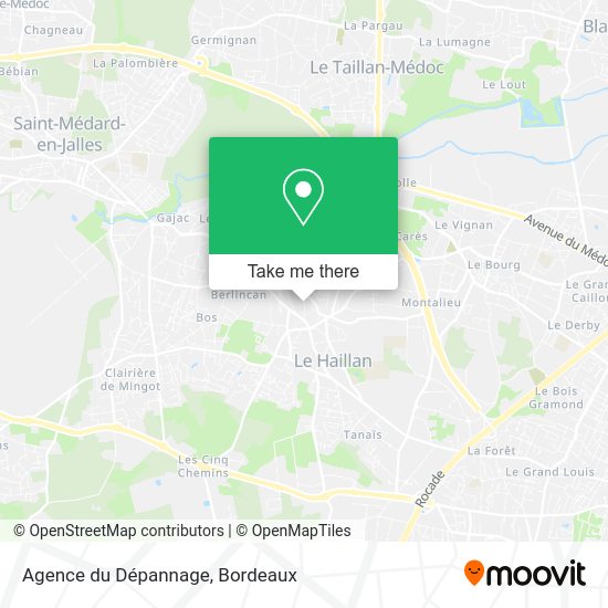 Agence du Dépannage map