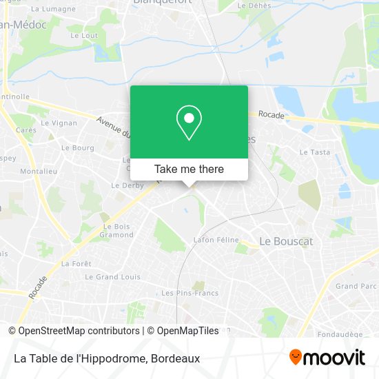 La Table de l'Hippodrome map