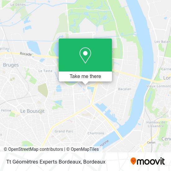 Tt Géomètres Experts Bordeaux map