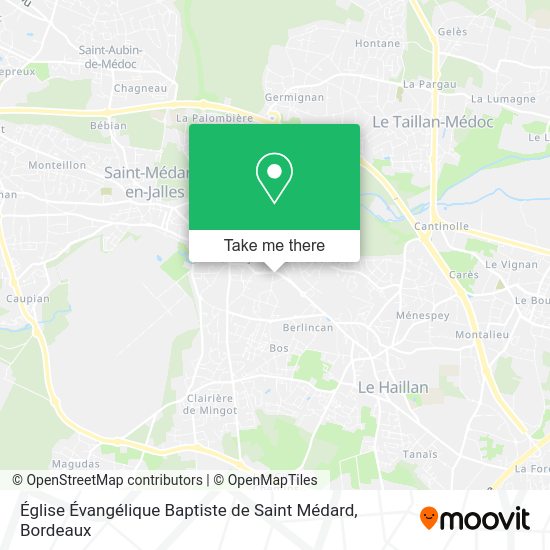 Église Évangélique Baptiste de Saint Médard map
