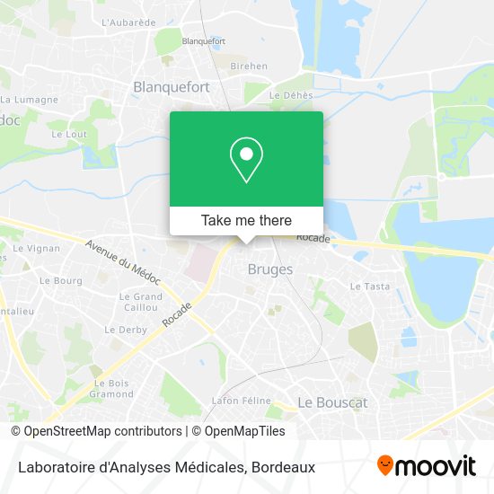 Laboratoire d'Analyses Médicales map
