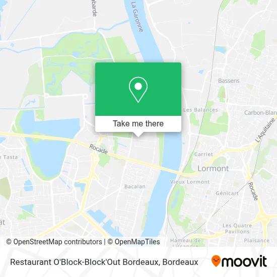 Restaurant O'Block-Block'Out Bordeaux map