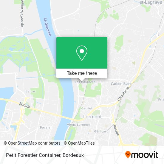 Petit Forestier Container map