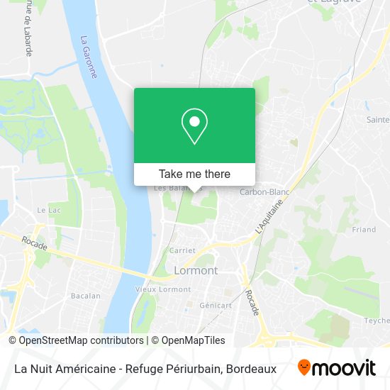 La Nuit Américaine - Refuge Périurbain map